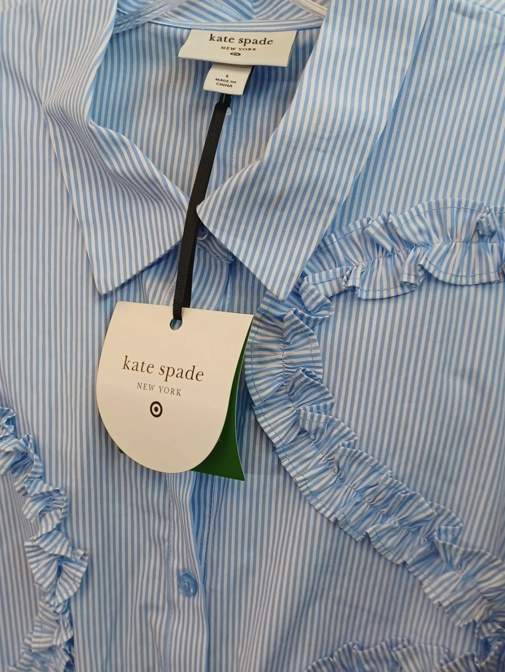 Kate Spade For Target Blue White Shirtdress NWT